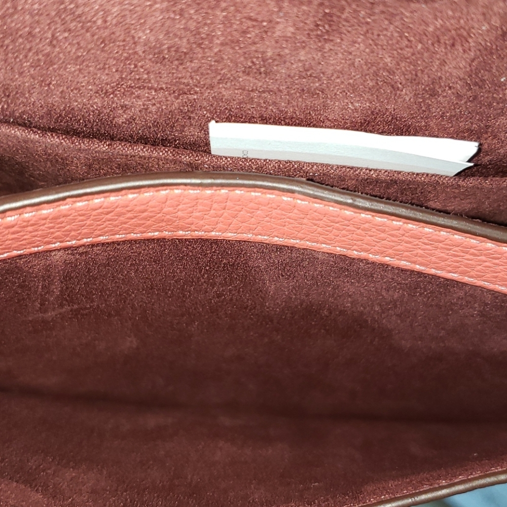 NWT Coach Ellen Crossbody Leather Bag Tangerine - Picture 10 of 13